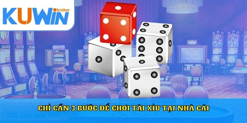 Chỉ cần 3 bước để chơi tài xỉu tại nhà cái